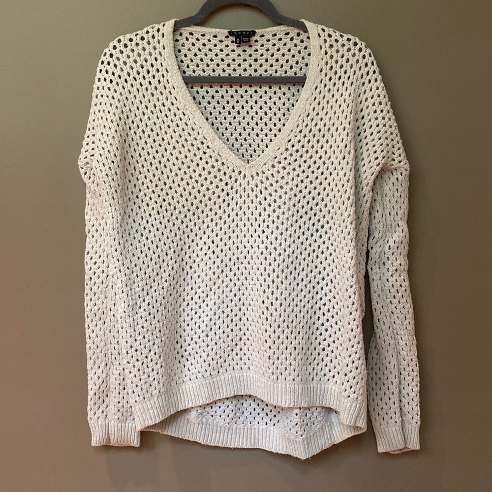 Theory, cotton sweater, like new, medium